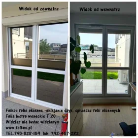 Szyba wenecka na okna Warszawa -Lustro weneckie, folia wenecka- Oklejamy okna folią lustrzaną -Folkos folie LUSTRO WENECKIE 