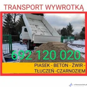 Usługi transportowe wywrotka mała iveco Piasek płuczka żwir kruszywa Rzeszów podkarpacie Jasionka Tajecina Wólka Podlesna