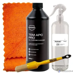 Sprzedam NASIOL TEM APC PRO 500ml + Butelka 500ml + Work Stuff Brush 24mm + mikrofibra – ZESTAW CZYSZCZĄCY