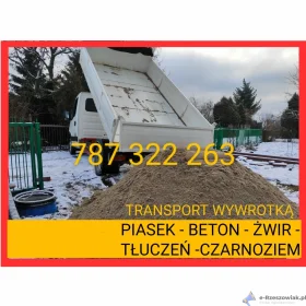 Usługi transportowe wywrotka sprzedaż kruszywa żwir piasek Rzeszów Tyczyn tel 787322263