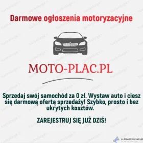 Darmowe ogłoszenia motoryzacyjne na Moto-Plac.pl